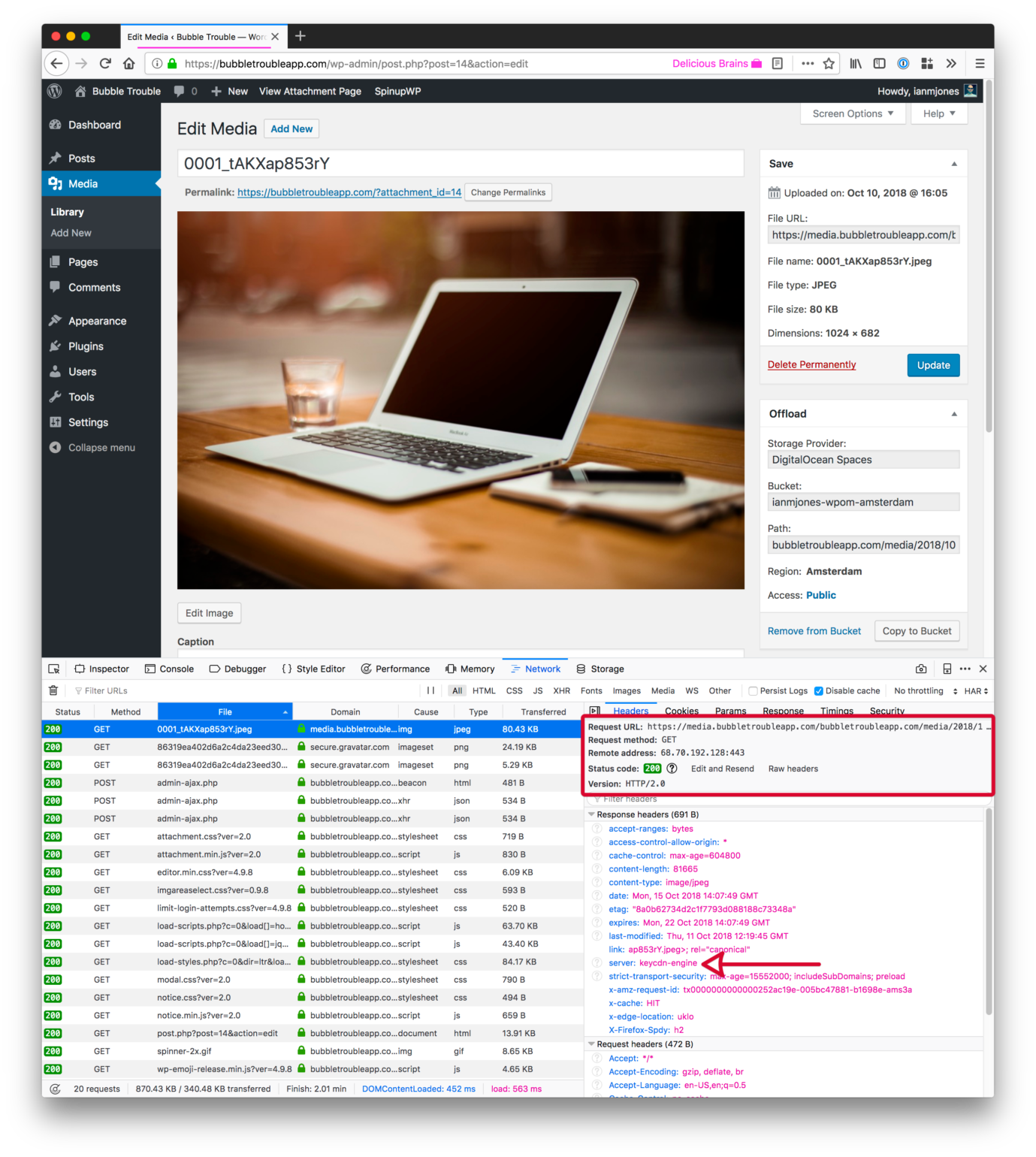 KeyCDN Working With DigitalOcean Spaces