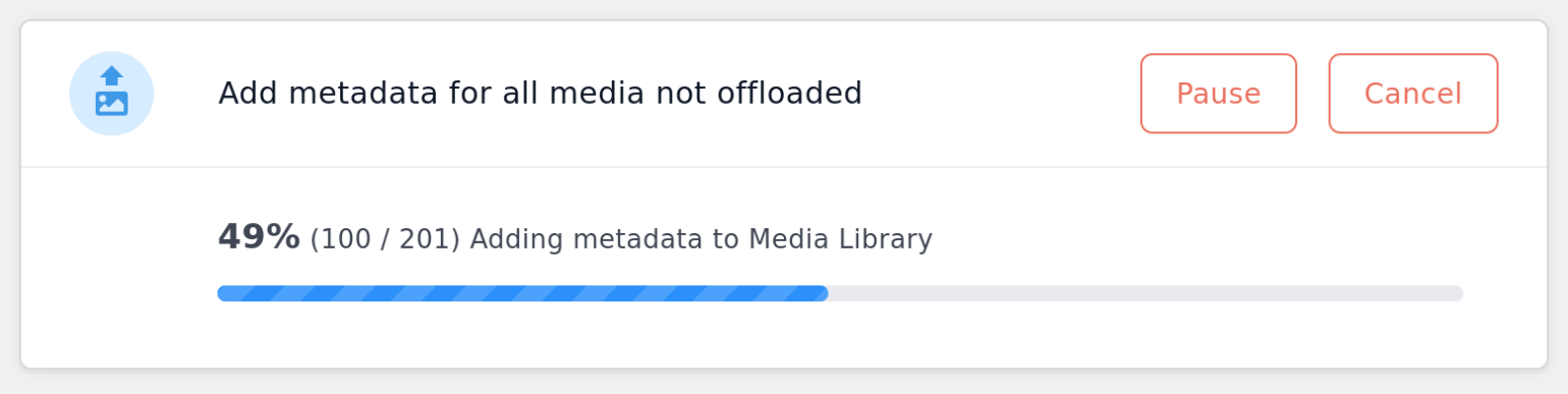 Screenshot of Add Metadata tool shown running in Tools tab